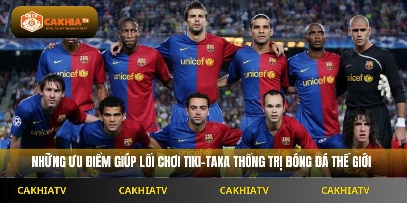Những ưu điểm giúp lối chơi tiki-taka thống trị bóng đá thế giới